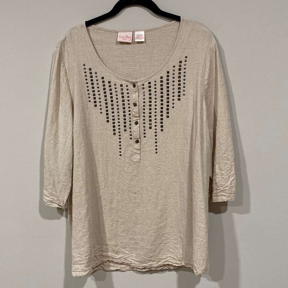 Coral Bay woman linen shirt